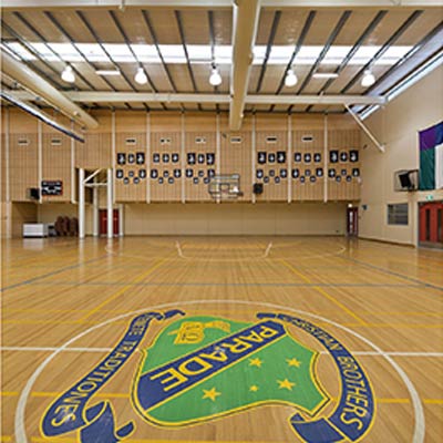 Indoor Court Sprung Timber Flooring for Parade College School